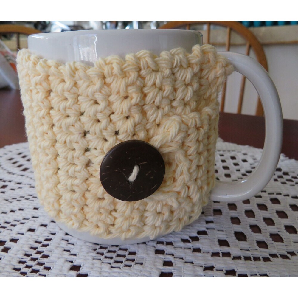 Crocheted Cup Cozy Handmade Coffee Mug or Tea Warmer